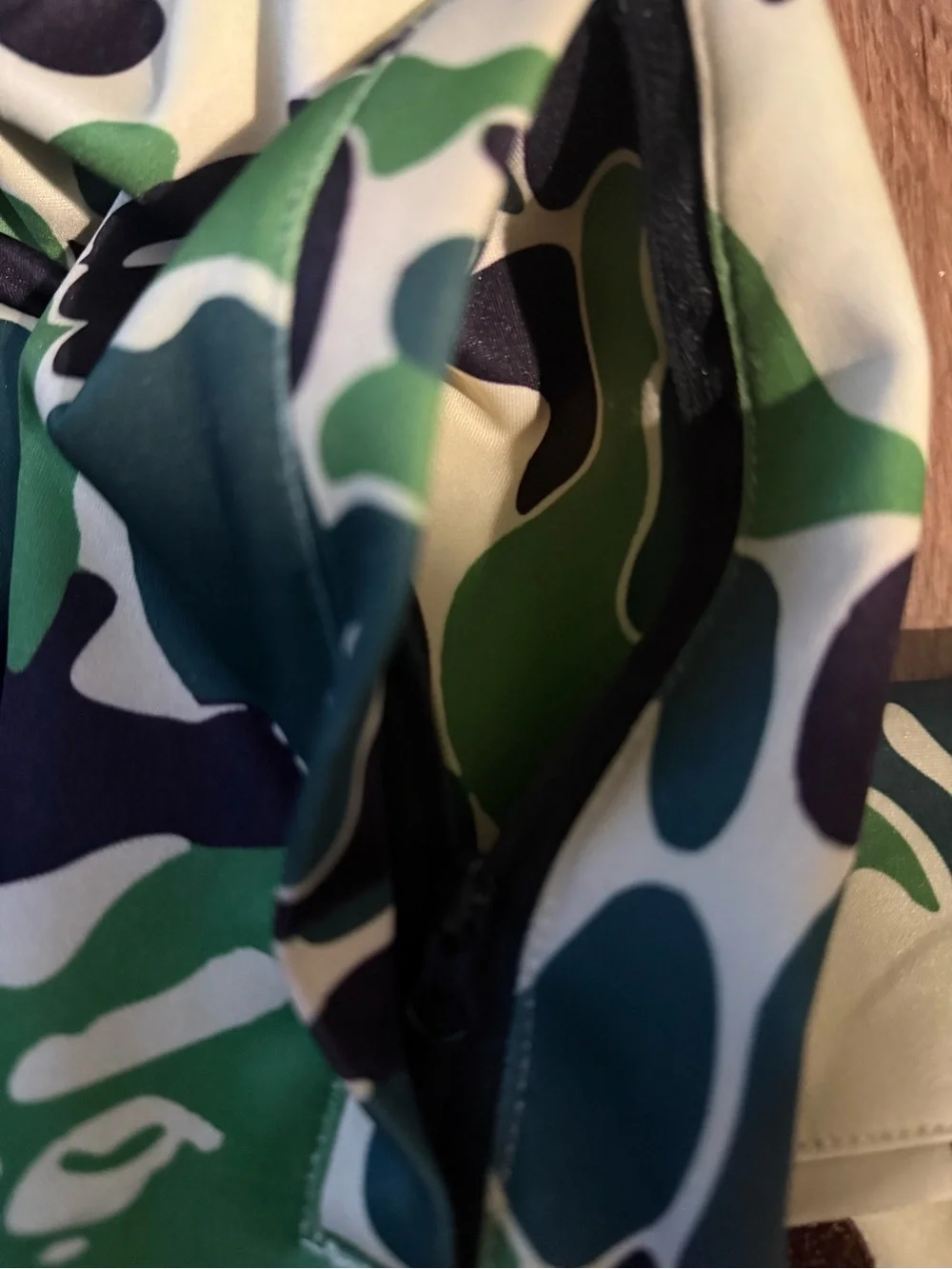 ABC CAMO APE HEAD ONE POINT BEACH SHORTS GREEN CAMO MENS SIZE 2XL PRE-OWNED RARE